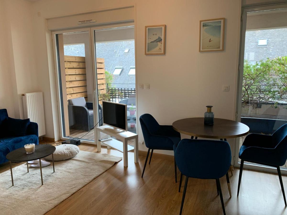 Appartement Centre Ville Avec Terrasse Et Parking Securise Rennes Dış mekan fotoğraf
